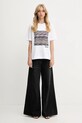 Missoni t-shirt bawełniany DS25WL06.BJ00PJ biały AW25
