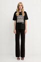 Missoni t-shirt bawełniany DS25WL06.BJ00PJ czarny AW25
