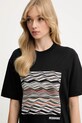 Missoni t-shirt bawełniany czarny DS25WL06.BJ00PJ