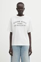 Anine Bing t-shirt bawełniany cohen nadruk biały A.08.11518