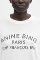 Anine Bing t-shirt bawełniany cohen biały A.08.11518