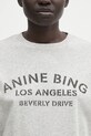 Anine Bing t-shirt bawełniany cohen szary A.08.11519