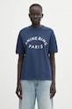 Anine Bing t-shirt bawełniany jaylin bawełna granatowy A.08.11527