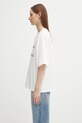 Anine Bing t-shirt bawełniany rudy A.08.11037 biały AW25