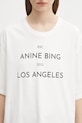 Бавовняна футболка Anine Bing rudy білий A.08.11037