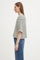 Anine Bing t-shirt myers A.08.11431 beżowy AW25