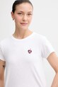 Βαμβακερό μπλουζάκι Rag & Bone RE7D25FT3SW λευκό