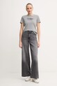Pamučna majica Tommy Hilfiger WW0WW46120 siva AW25