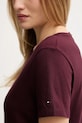 Tommy Hilfiger t-shirt bawełniany WW0WW46120 bordowy