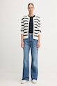 Tommy Hilfiger t-shirt bawełniany WW0WW46153 granatowy AW25