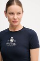 Μπλουζάκι Tommy Hilfiger σκούρο μπλε WW0WW47316
