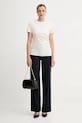 BOSS t-shirt bawełniany 50550324 beżowy AW25