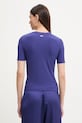 Odzież Calvin Klein t-shirt damski z modalem LV044D246G fioletowy