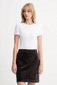 Calvin Klein tricou uni alb LV044D310G