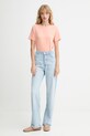Calvin Klein t-shirt in cotone LV044D201G arancione AW25