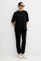 Бавовняна футболка La Mania TEEZY чорний AW25