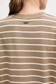 Barbour t-shirt bawełniany FAYE LML0900 beżowy