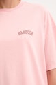 Barbour t-shirt bawełniany CLAYDON LTS0687 różowy