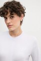 Хлопковая футболка Calvin Klein Jeans фиолетовой LV047D211G