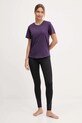 Μπλουζάκι γιόγκα adidas Performance Motion JM4484 μωβ AW25