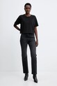MICHAEL Michael Kors t-shirt bawełniany MF551TR2ZU czarny AW25