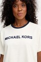 MICHAEL Michael Kors t-shirt bawełniany beżowy MF551WN2ZU
