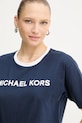 MICHAEL Michael Kors tricou din bumbac bleumarin MF551WN2ZU