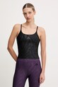 Top za vadbo adidas Performance Aop Optime Z elastanom črna JV6961