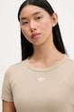 adidas Originals t-shirt Rib Tee beżowy JW3577