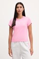 adidas Originals tricou Essentials imprimeu roz JW5040