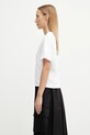 JW Anderson t-shirt bawełniany Anchor Embroidery Panelled Cropped JT0259.PG1715 biały AW25