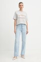 BOSS Orange t-shirt bawełniany 50549195 szary AW25