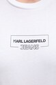 Karl Lagerfeld Jeans t-shirt bawełniany A4W17003 biały