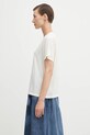 Visvim t-shirt wełniany carree tee s/s 325105010006 beżowy AW25