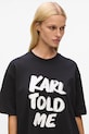 Ruházat Karl Lagerfeld pamut póló Karl Lagerfeld x Paris Hilton A4W17101 fekete