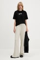 Bavlnené tričko Karl Lagerfeld Jeans A4W17004 čierna AW25