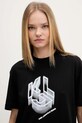 Karl Lagerfeld Jeans t-shirt bawełniany czarny A4W17005