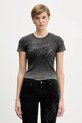 Hugo Blue t-shirt aplikacja szary 50546936