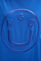 Hugo Blue t-shirt bawełniany 50550141 niebieski