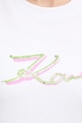 Karl Lagerfeld t-shirt bawełniany A4W17052 biały