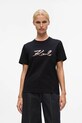 Karl Lagerfeld t-shirt bawełniany regular czarny A4W17052