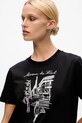 Îmbrăcăminte Karl Lagerfeld tricou din bumbac A4W17087 negru
