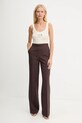 Elisabetta Franchi top z dodatkiem wełny TK63B57E2 beżowy AW25