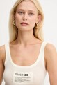 Elisabetta Franchi top z dodatkiem wełny beżowy TK63B57E2