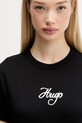 Хлопковая футболка HUGO чёрный 50550117