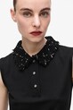 Odzież Karl Lagerfeld top z domieszką wełny A4W17038 czarny