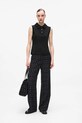 Karl Lagerfeld top z domieszką wełny czarny A4W17038