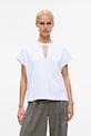 Karl Lagerfeld t-shirt bawełniany aplikacja biały A4W17046
