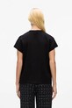 Βαμβακερό μπλουζάκι Karl Lagerfeld A4W17046 μαύρο AW25