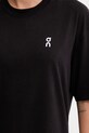 ON running t-shirt bawełniany Club T 1WE10060553 czarny